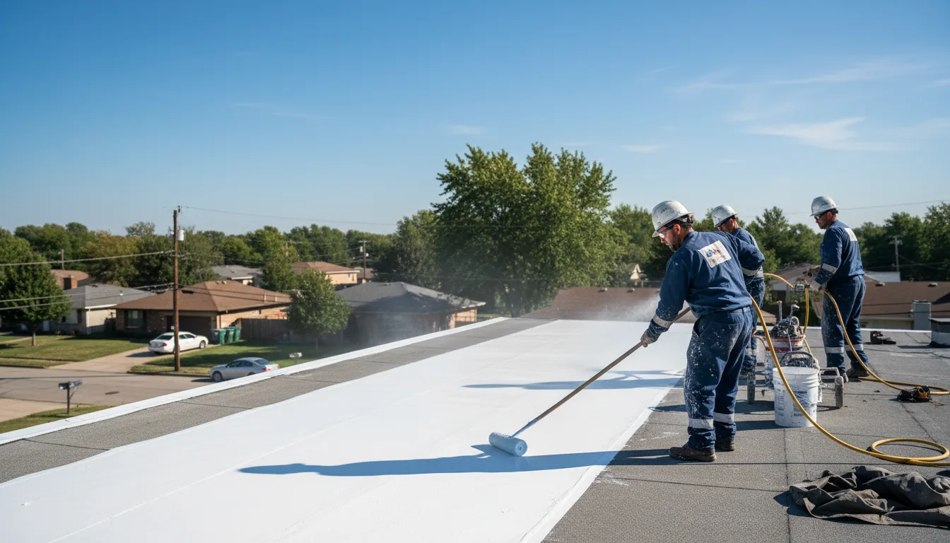 Commercial roof coating in Valencia, PA near me